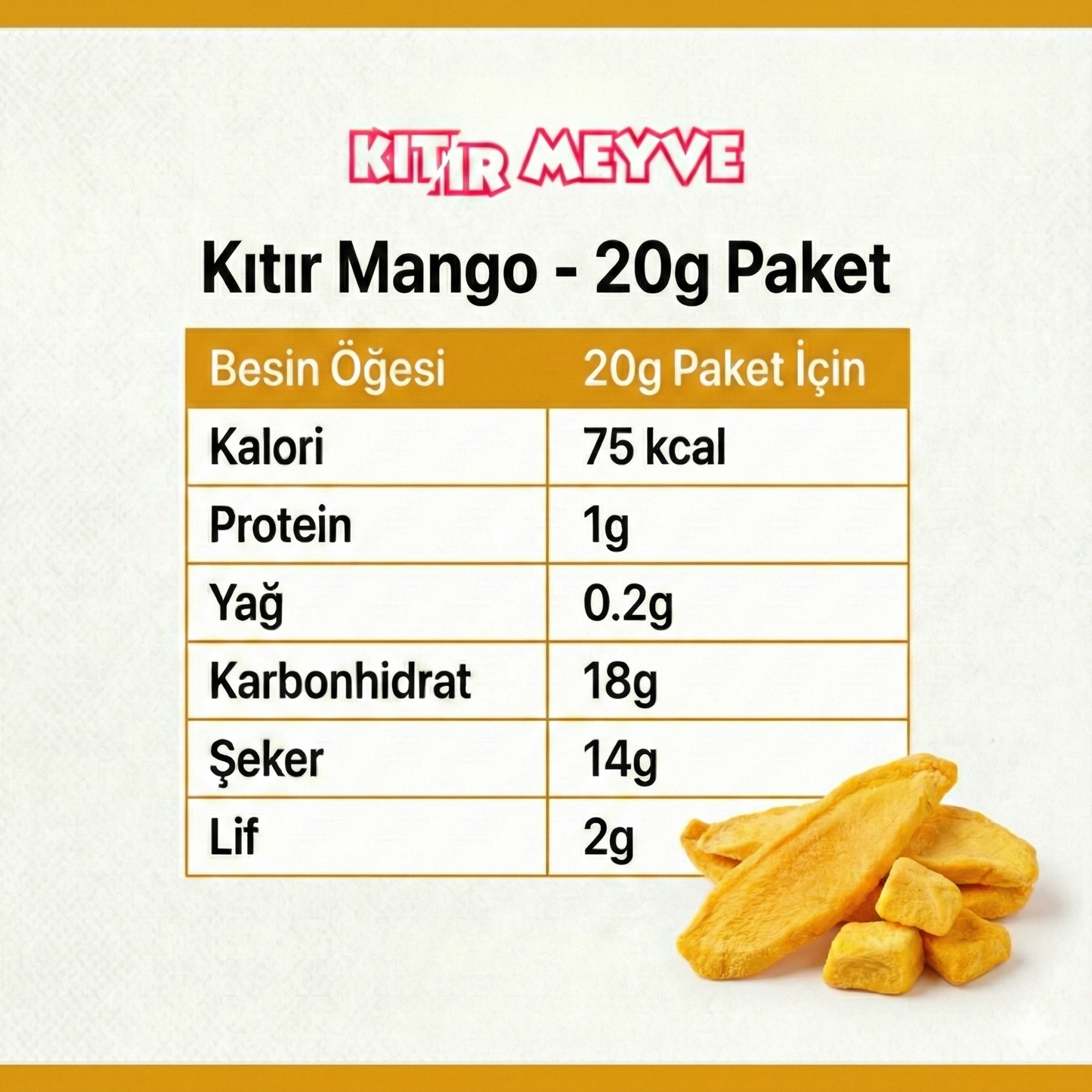 Kıtır Mango Dilimleri