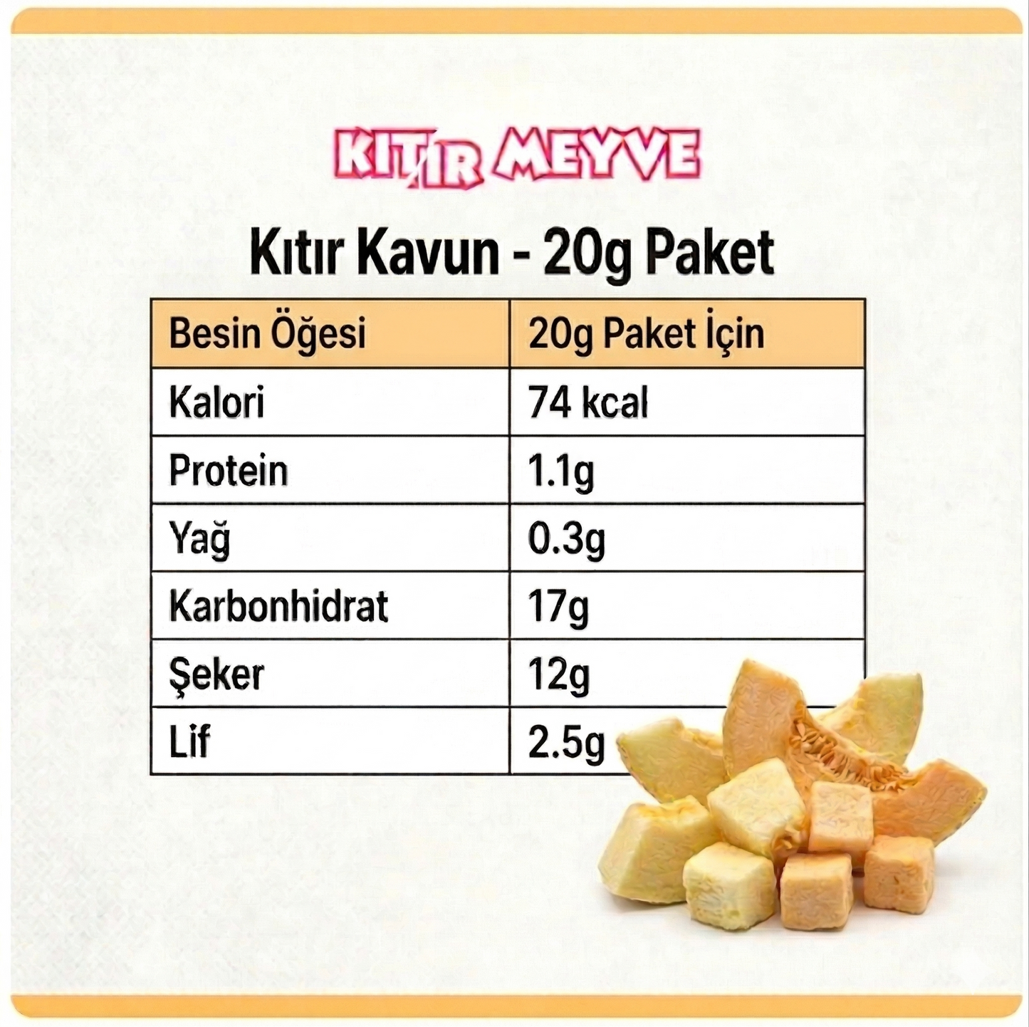 Kıtır Kavun Dilimleri