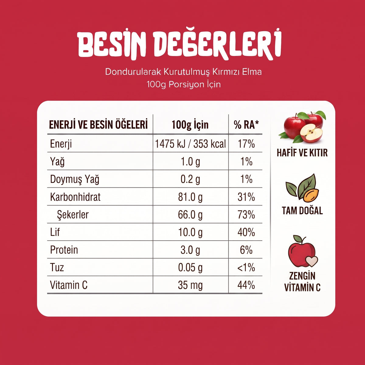 Kıtır Elma Dilimleri